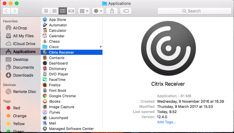 citrix receiver for mac 12.1